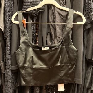 Wilfred Black Crop Top